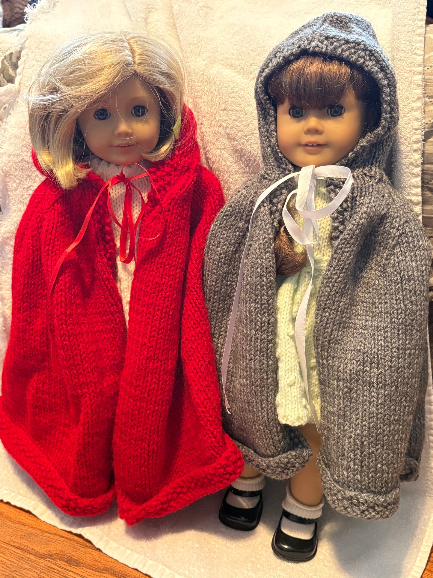 Hooded Cape- 18” Doll cape