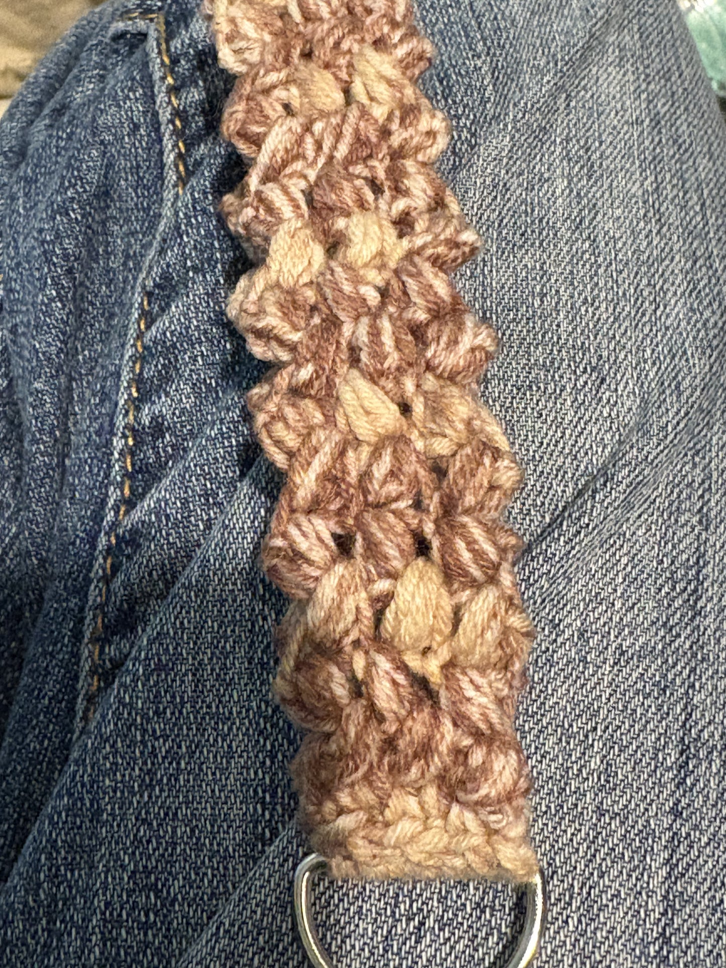 Caffeine Addict Crochet Wristlet