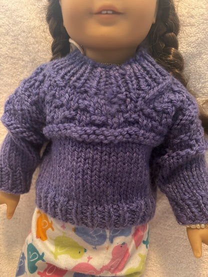 The Gansey Sweater- 18” Doll Sweater