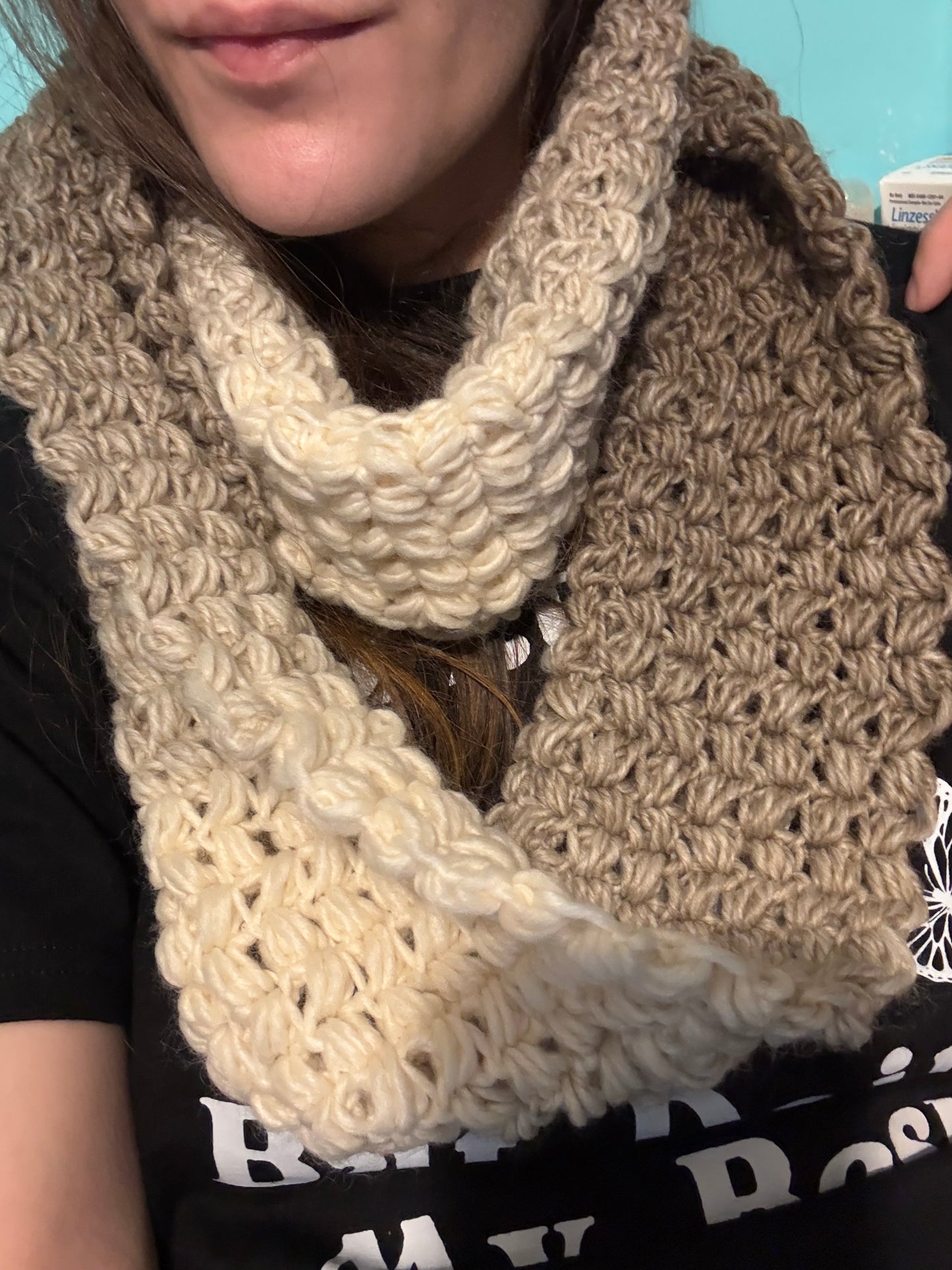 Caffeine Addict Coffee Bean Infinity Scarf