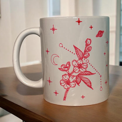 Birth Flower + Constellation Mug