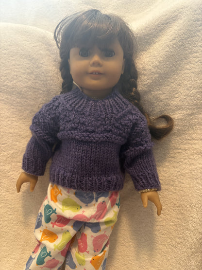 The Gansey Sweater- 18” Doll Sweater