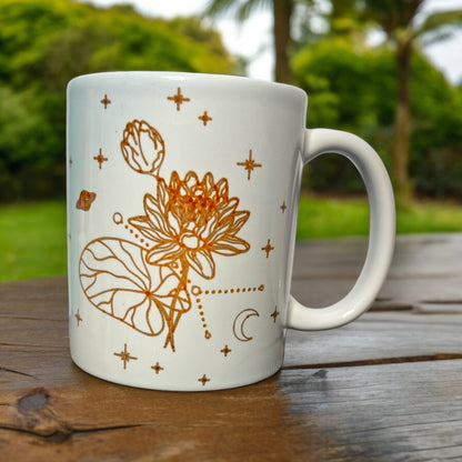 Birth Flower + Constellation Mug