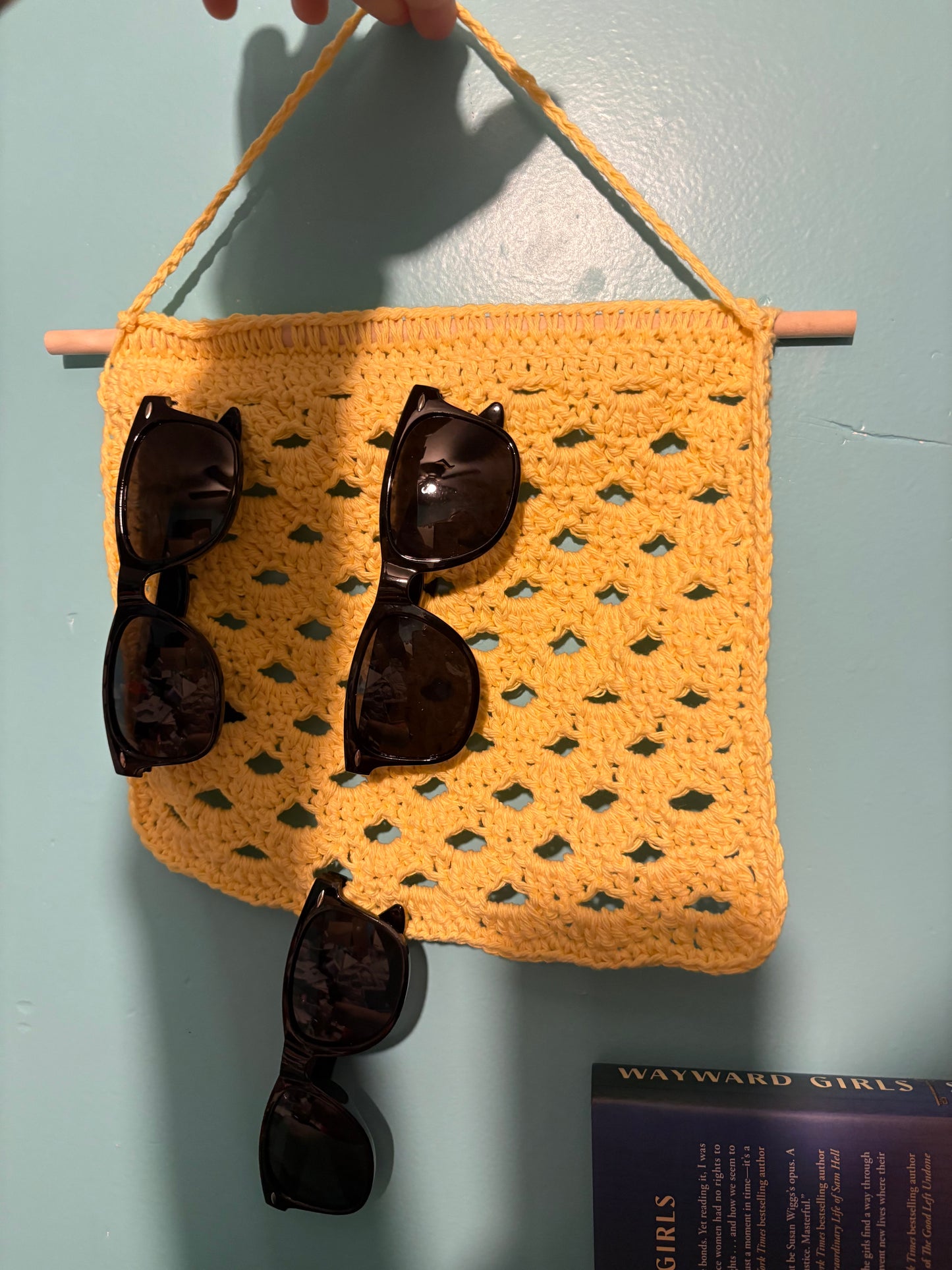 glasses organizer | hanging crochet