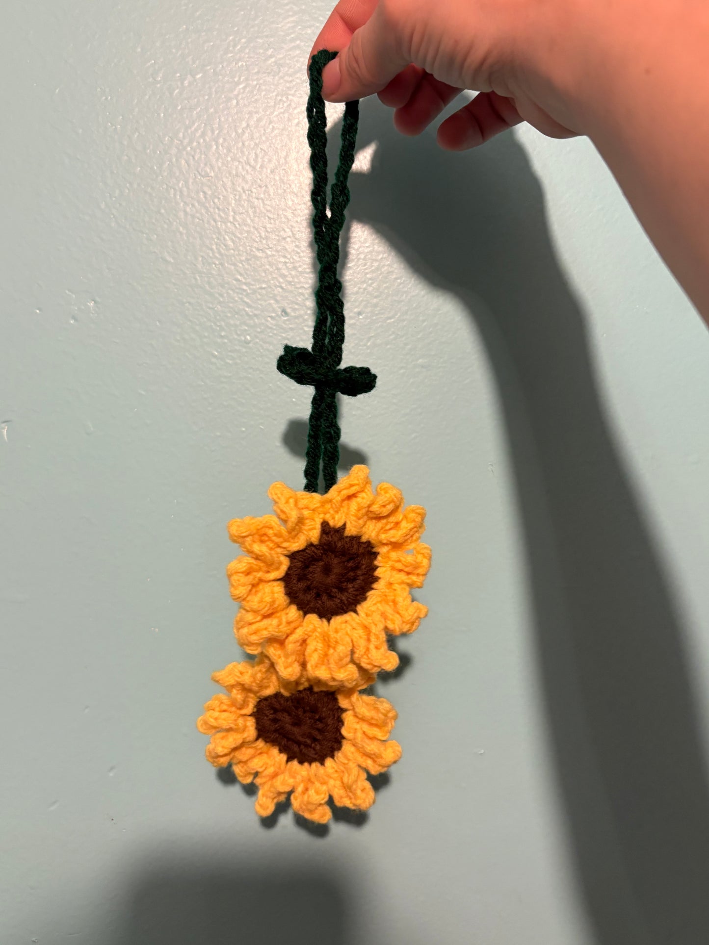 Hanging sunlowers