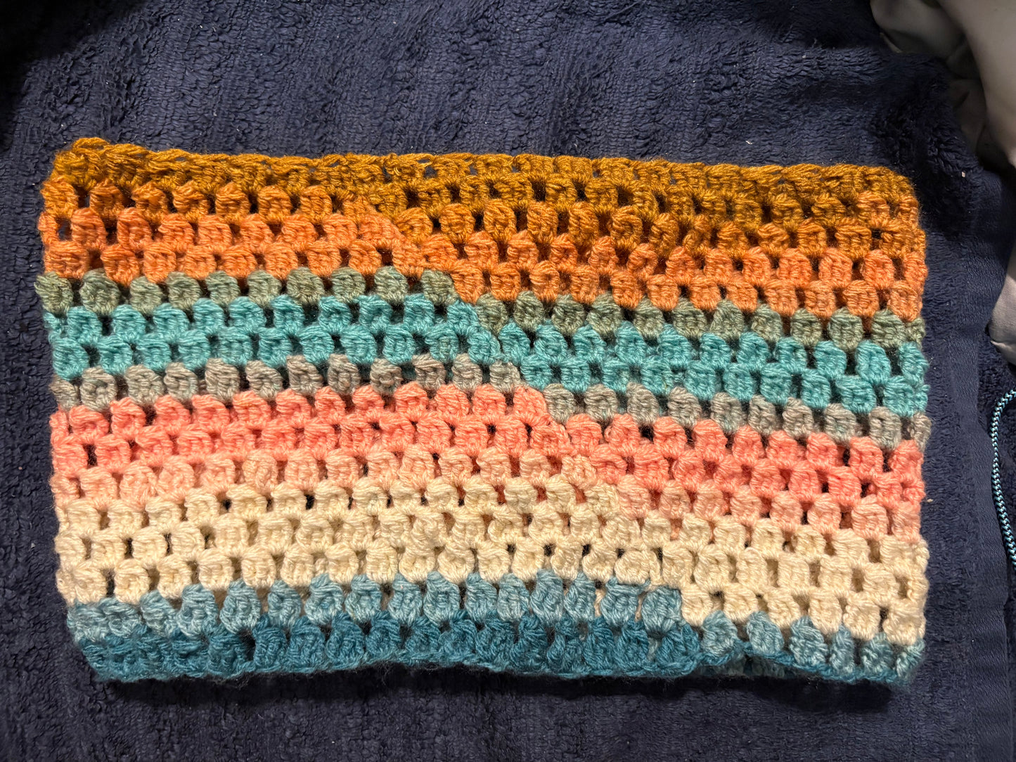 Color Splash Crochet Cowl