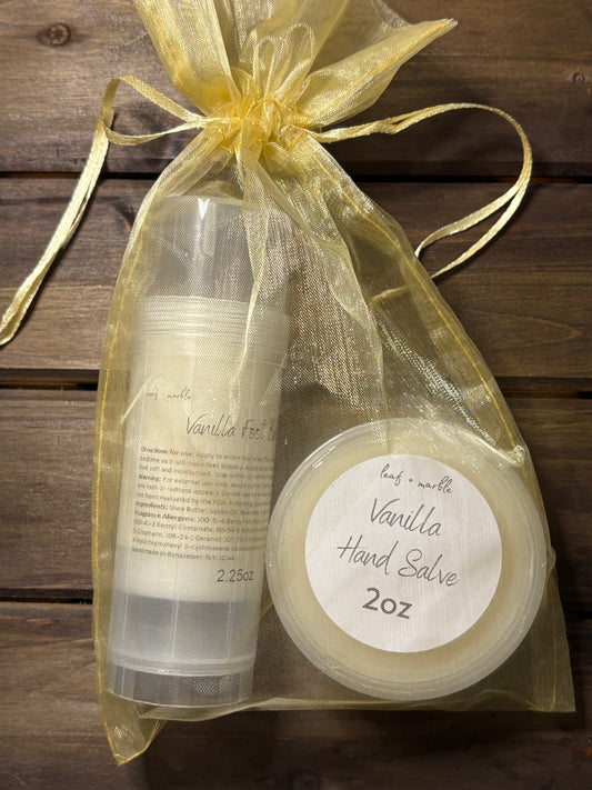 Vanilla Hand Salve + Food Balm Duo