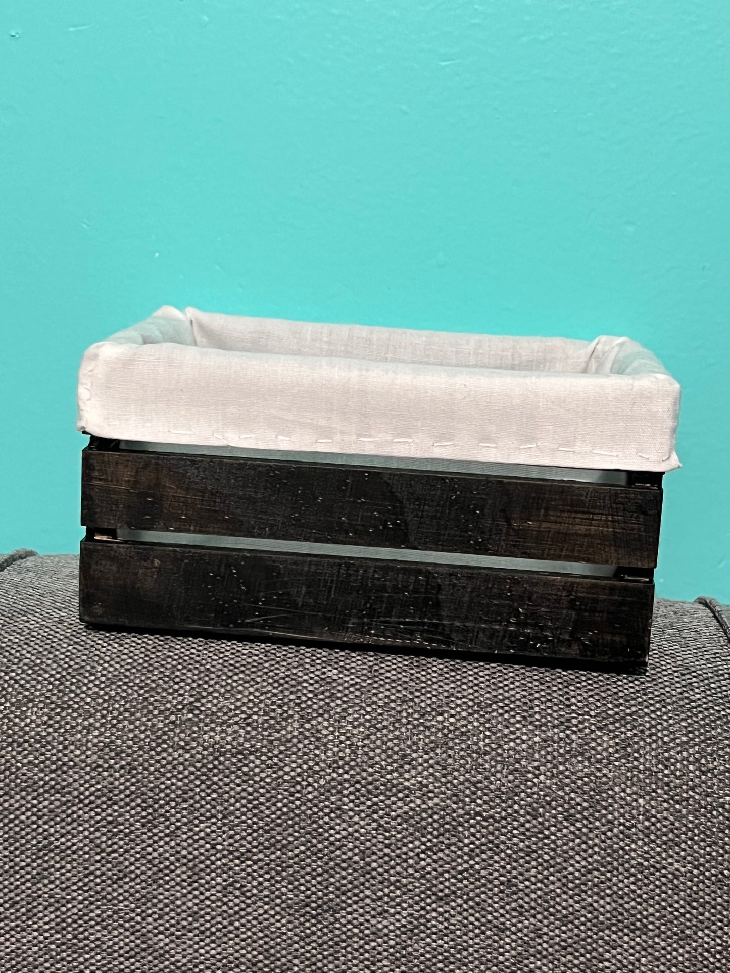 Mini Wood Crate with Liner – leaf + marble
