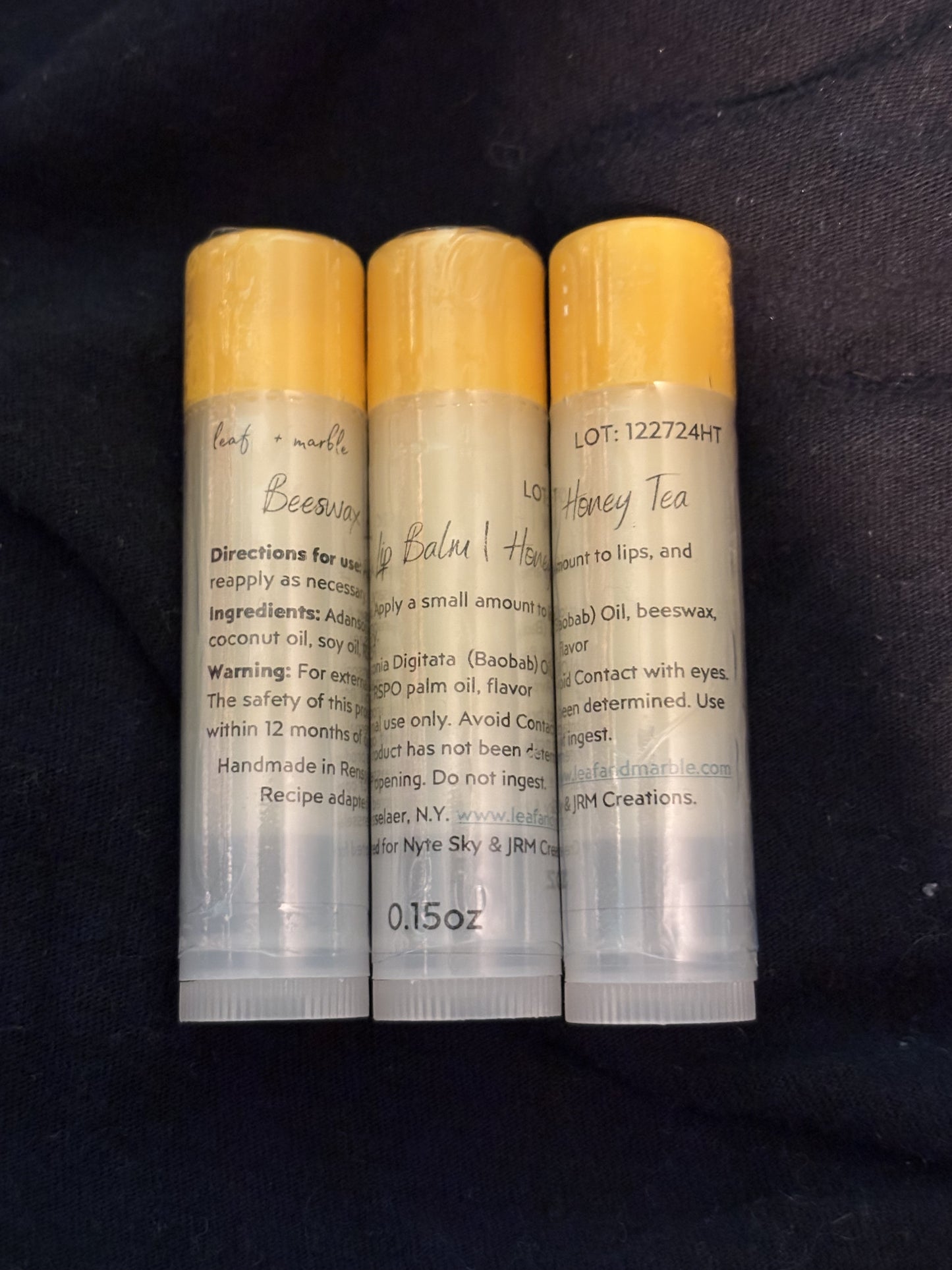 Full-Size Nyte Sky & JRM Creations Lip Balms