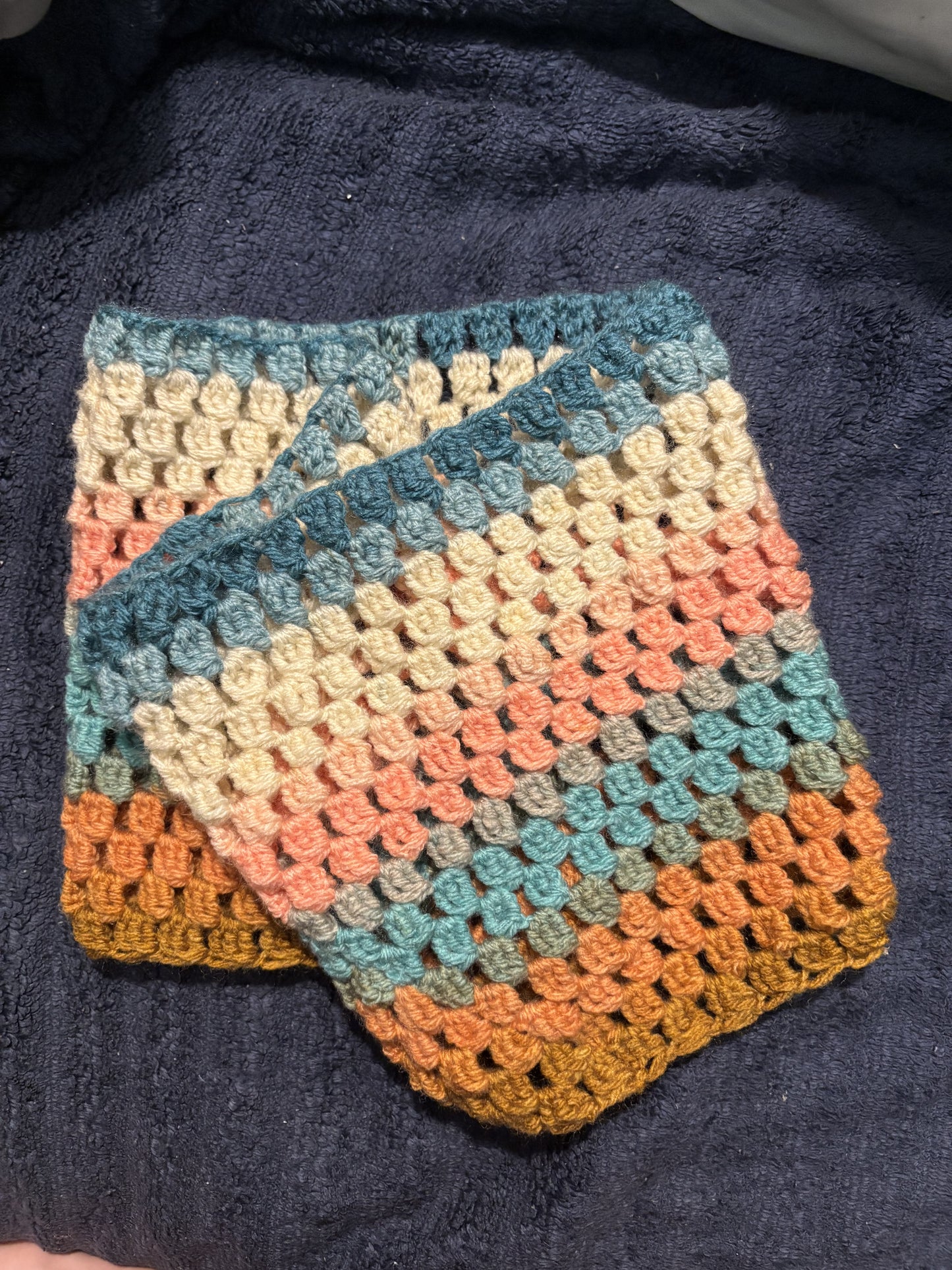 Color Splash Crochet Cowl