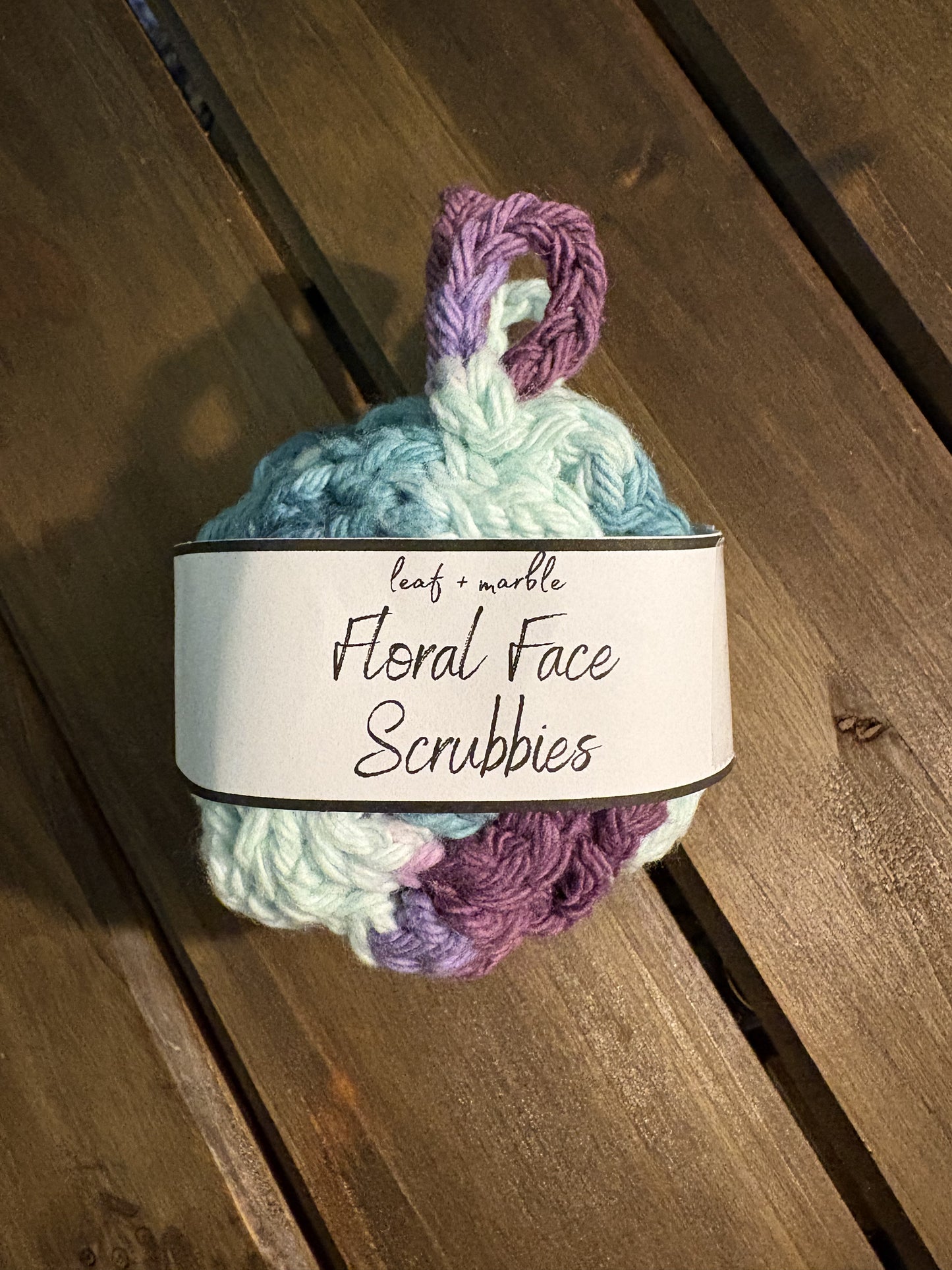 Floral Crochet Face Scrubbies