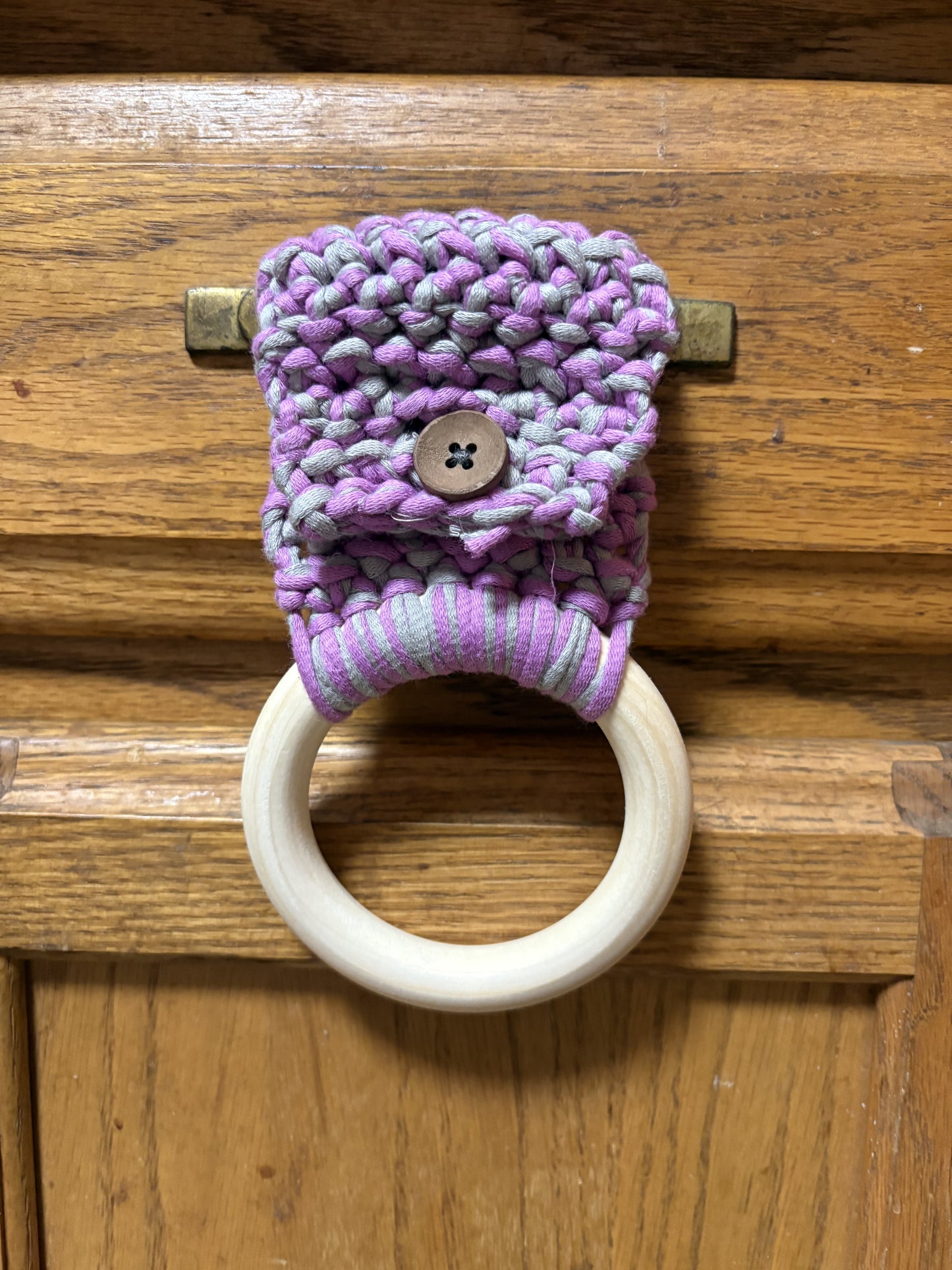 Oopsie! Crochet Kitchen Towel Holder