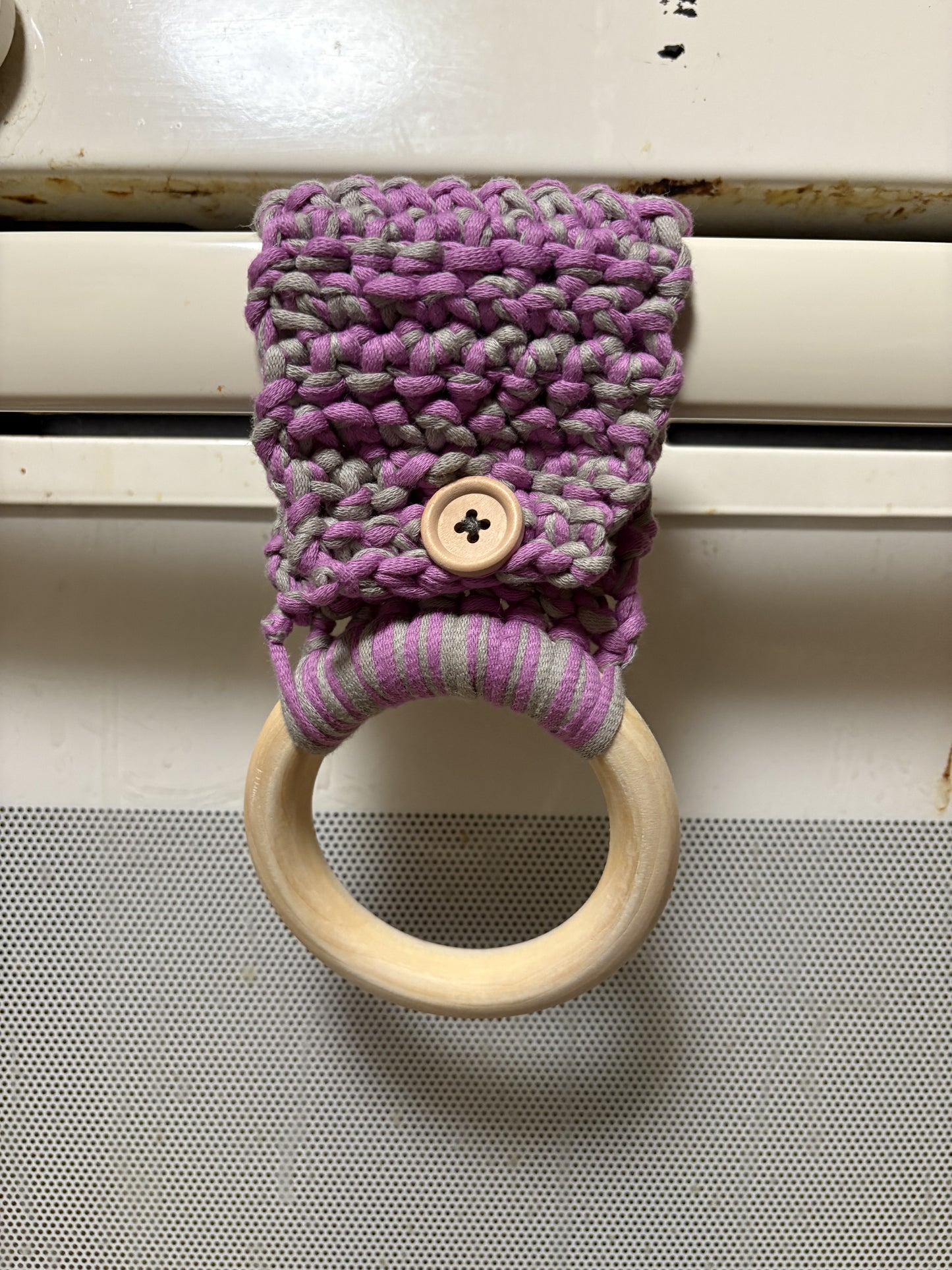 Crochet Kitchen Towel Holder