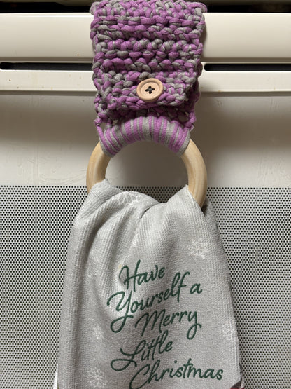 Crochet Kitchen Towel Holder