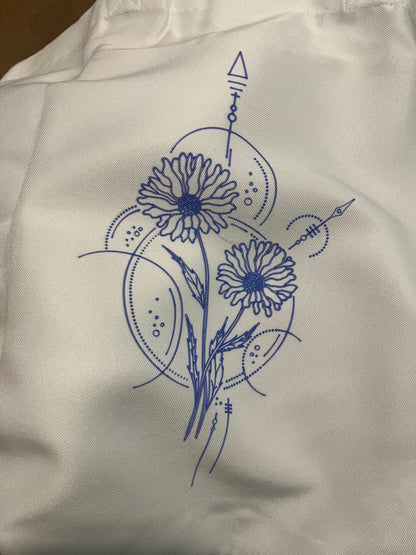 April Geometric Birth Flower Tote