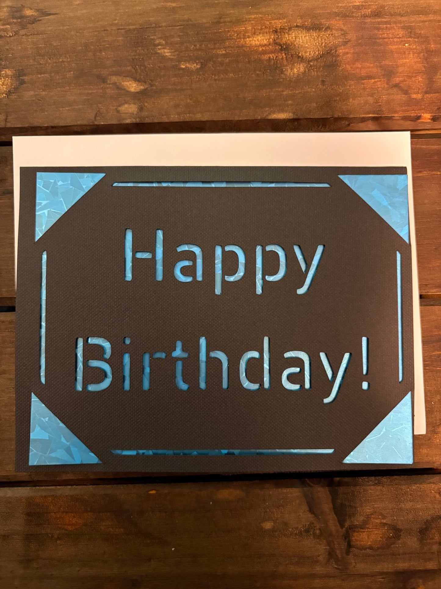 Birthday Card Add - On - leaf + marble