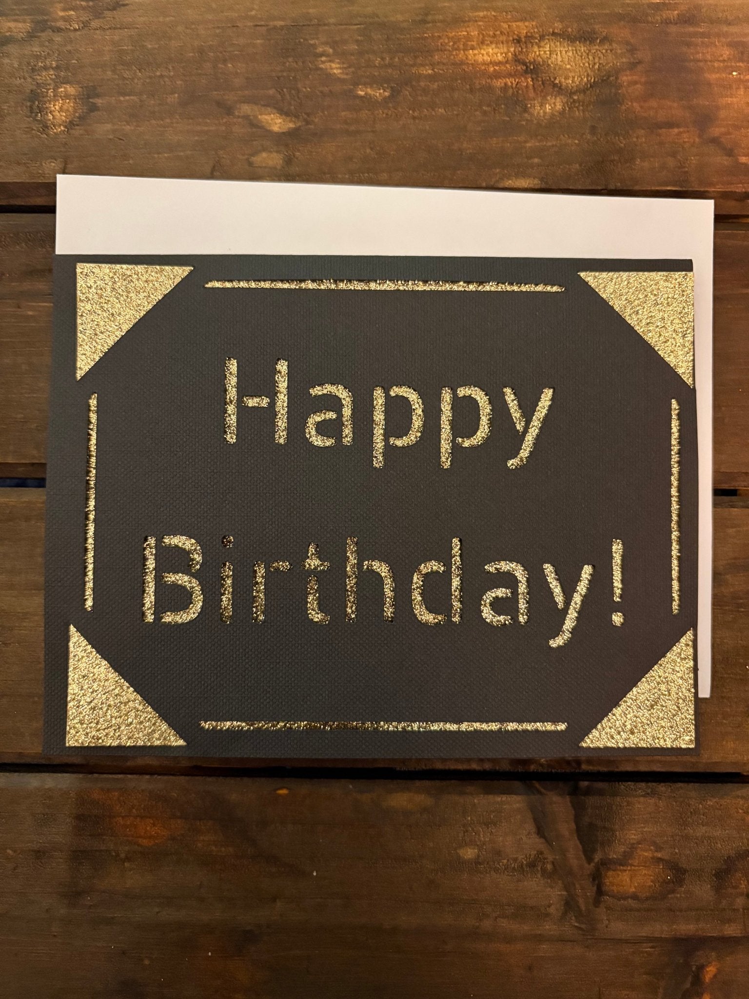 Birthday Card Add - On - leaf + marble