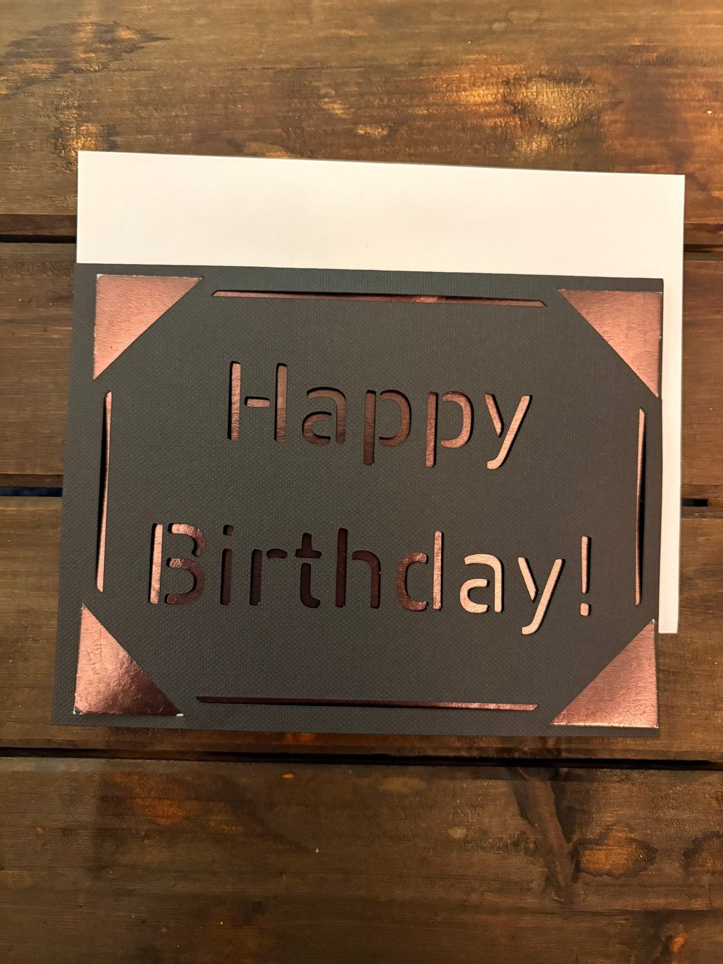 Birthday Card Add - On - leaf + marble