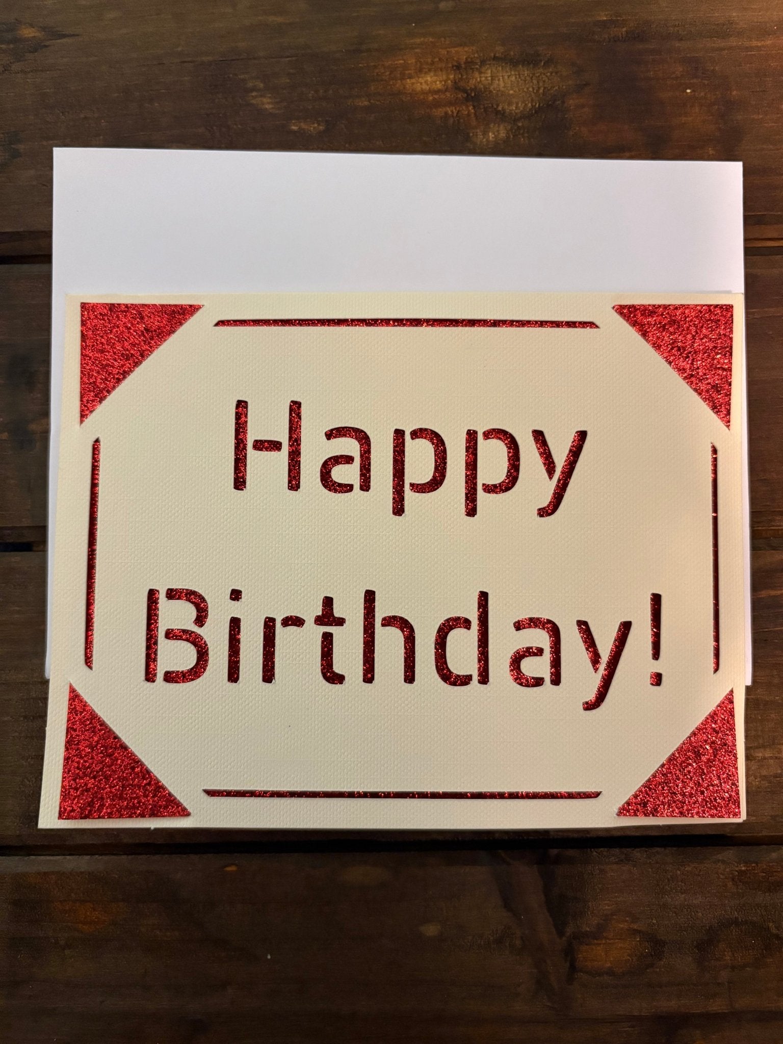 Birthday Card Add - On - leaf + marble