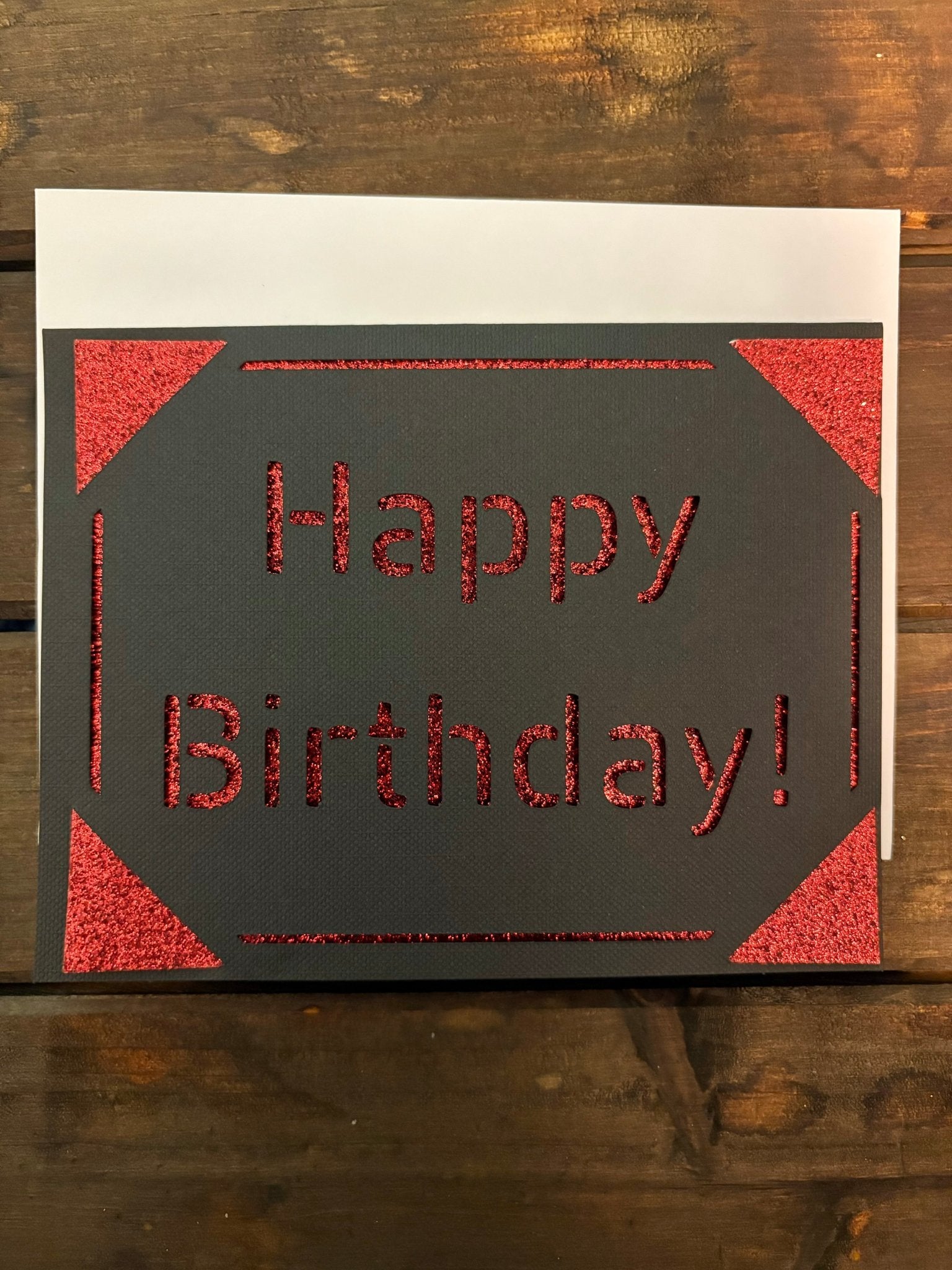 Birthday Card Add - On - leaf + marble