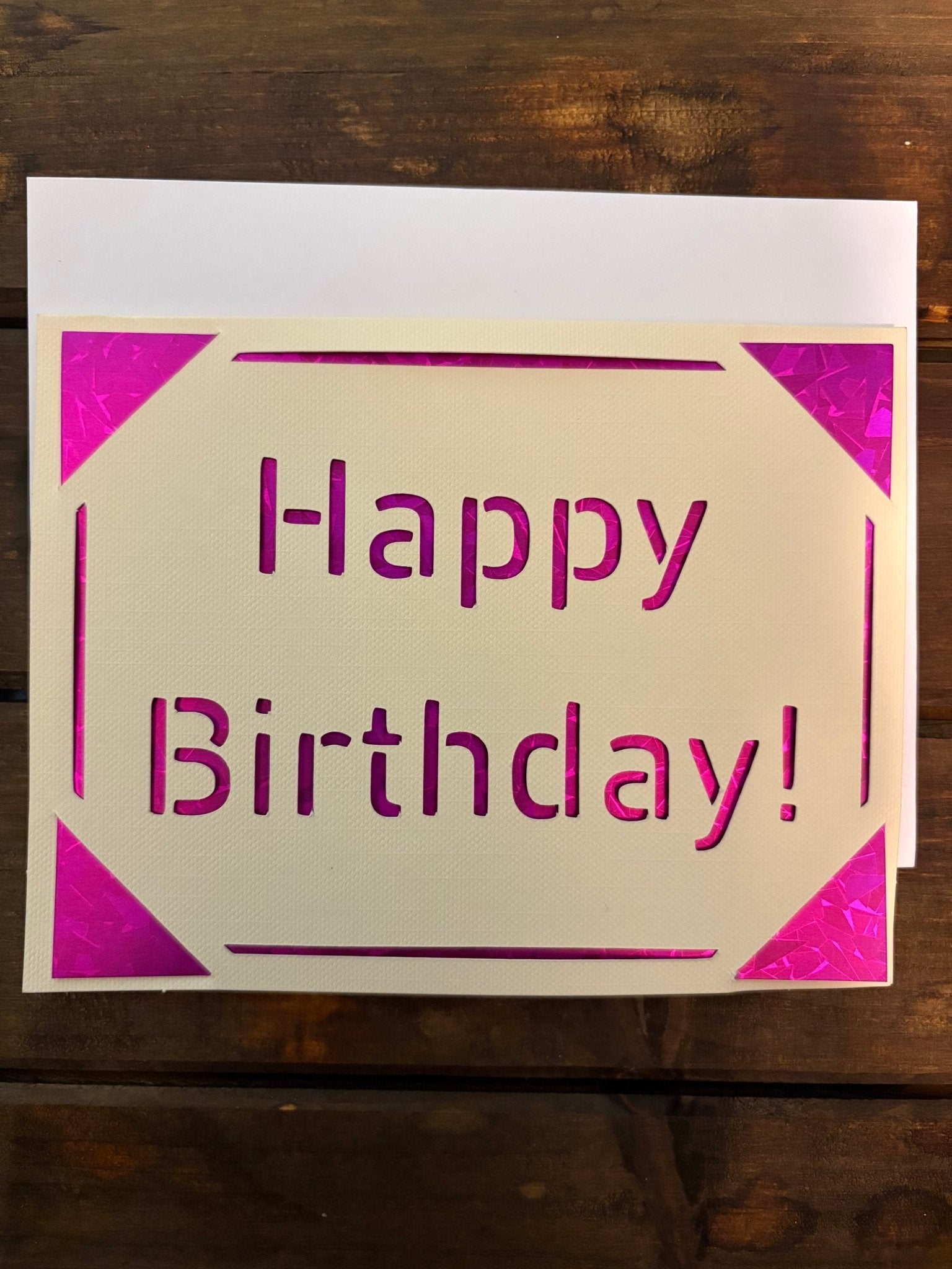 Birthday Card Add - On - leaf + marble