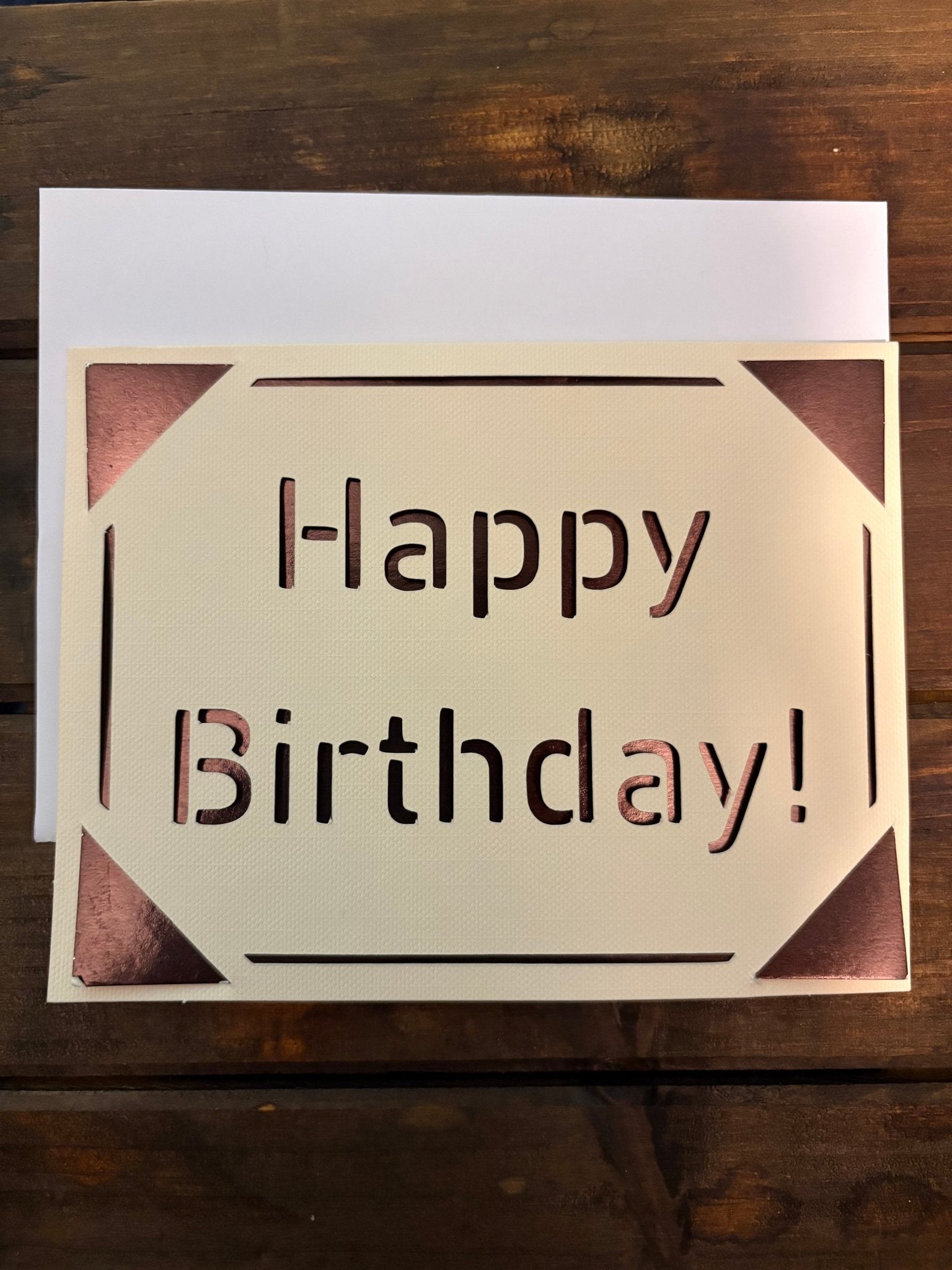 Birthday Card Add - On - leaf + marble