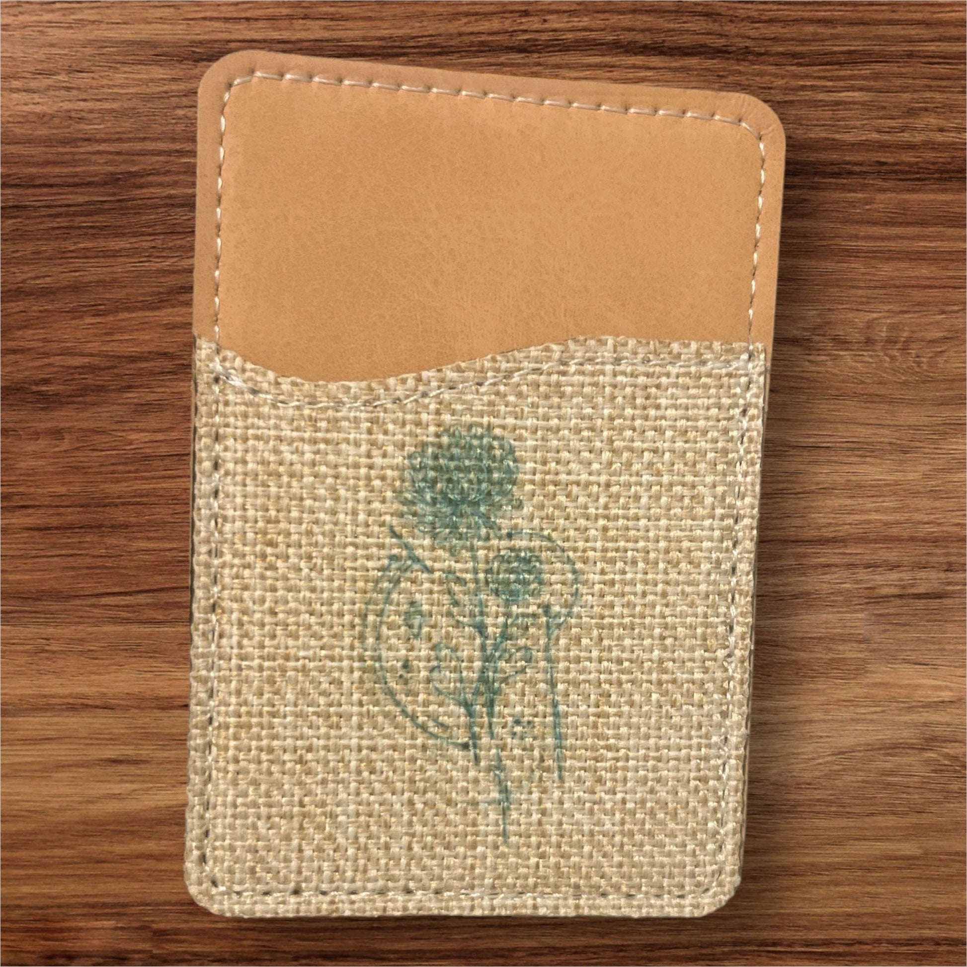 Oopsie! Birth Flower Phone Wallet - leaf + marble