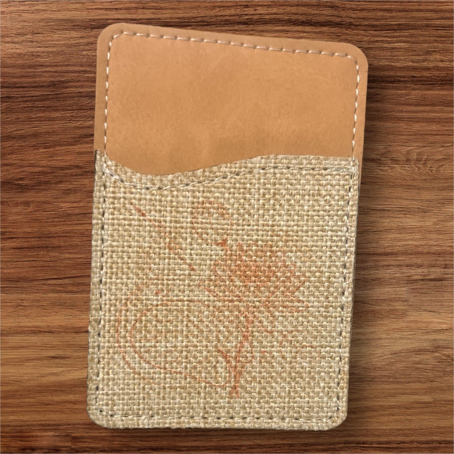 Oopsie! Birth Flower Phone Wallet - leaf + marble