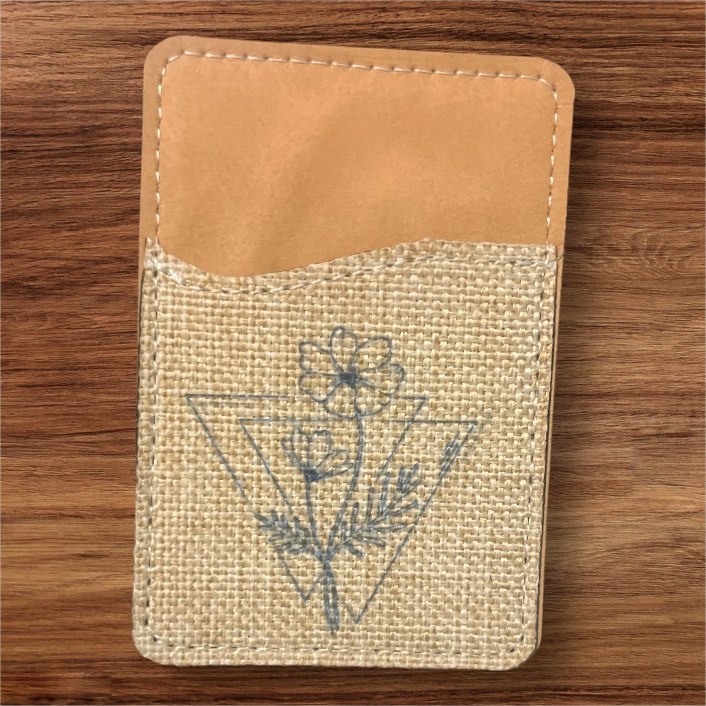 Oopsie! Birth Flower Phone Wallet - leaf + marble