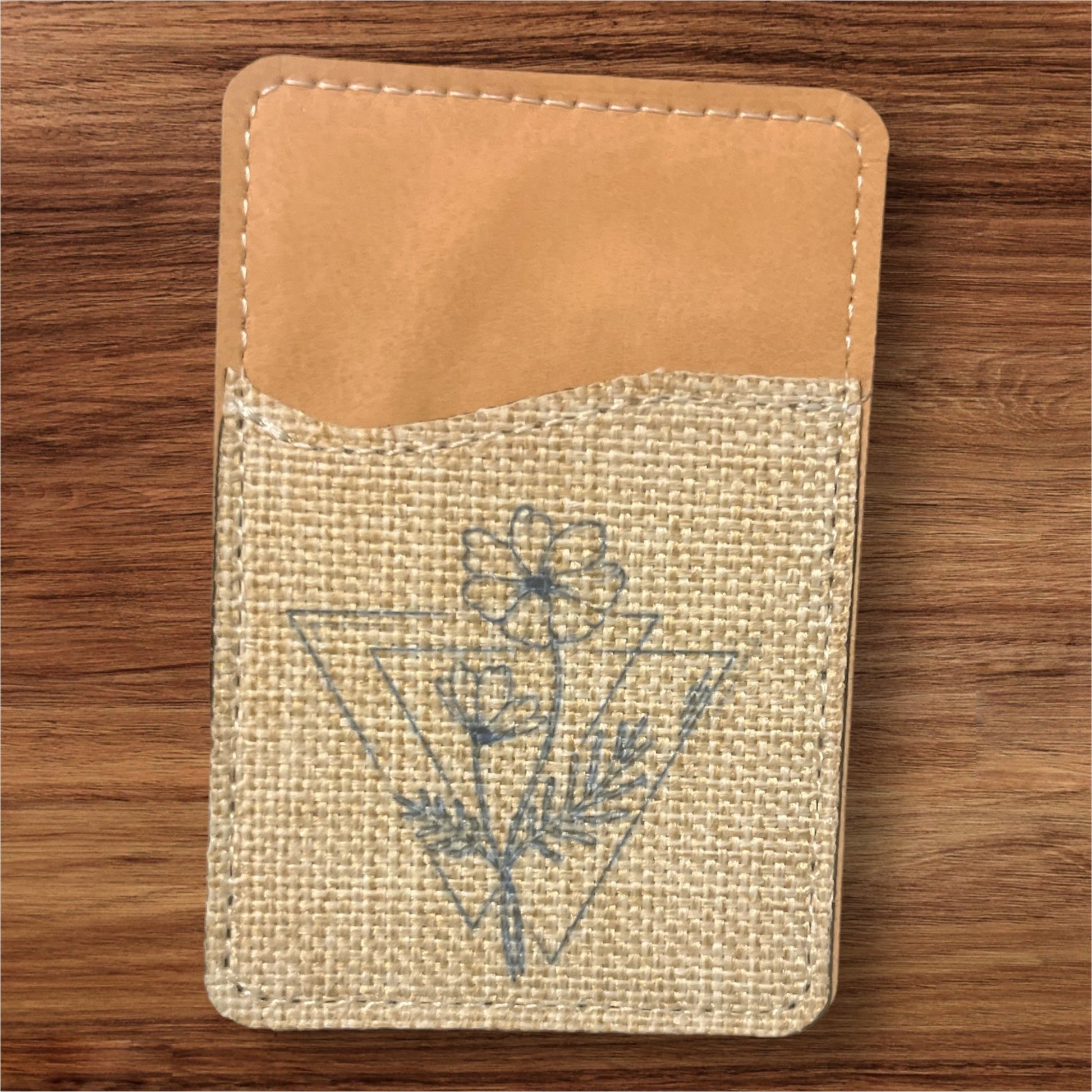 Oopsie! Birth Flower Phone Wallet - leaf + marble