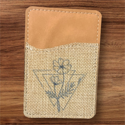 Oopsie! Birth Flower Phone Wallet - leaf + marble