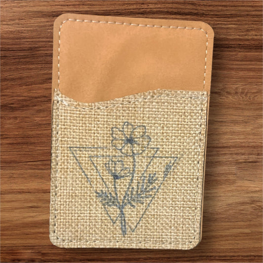 Oopsie! Birth Flower Phone Wallet - leaf + marble