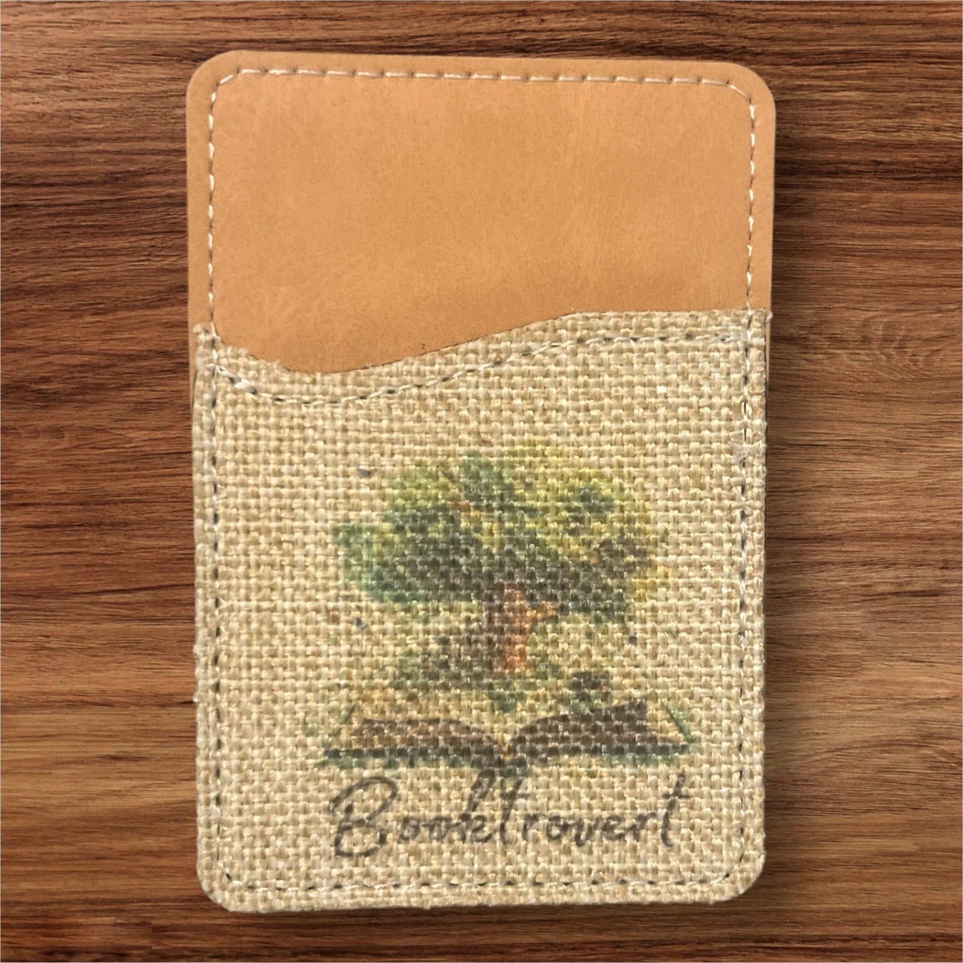 Oopsie Booktrovert Phone Wallet - leaf + marble