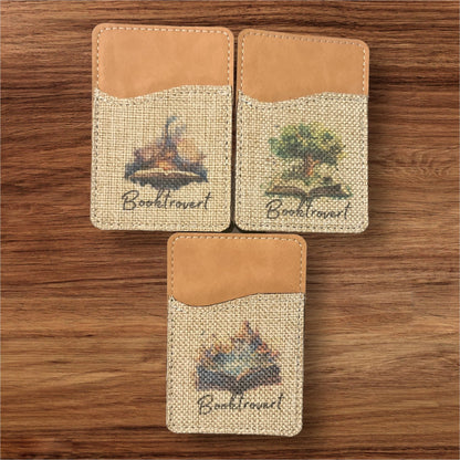 Oopsie Booktrovert Phone Wallet - leaf + marble