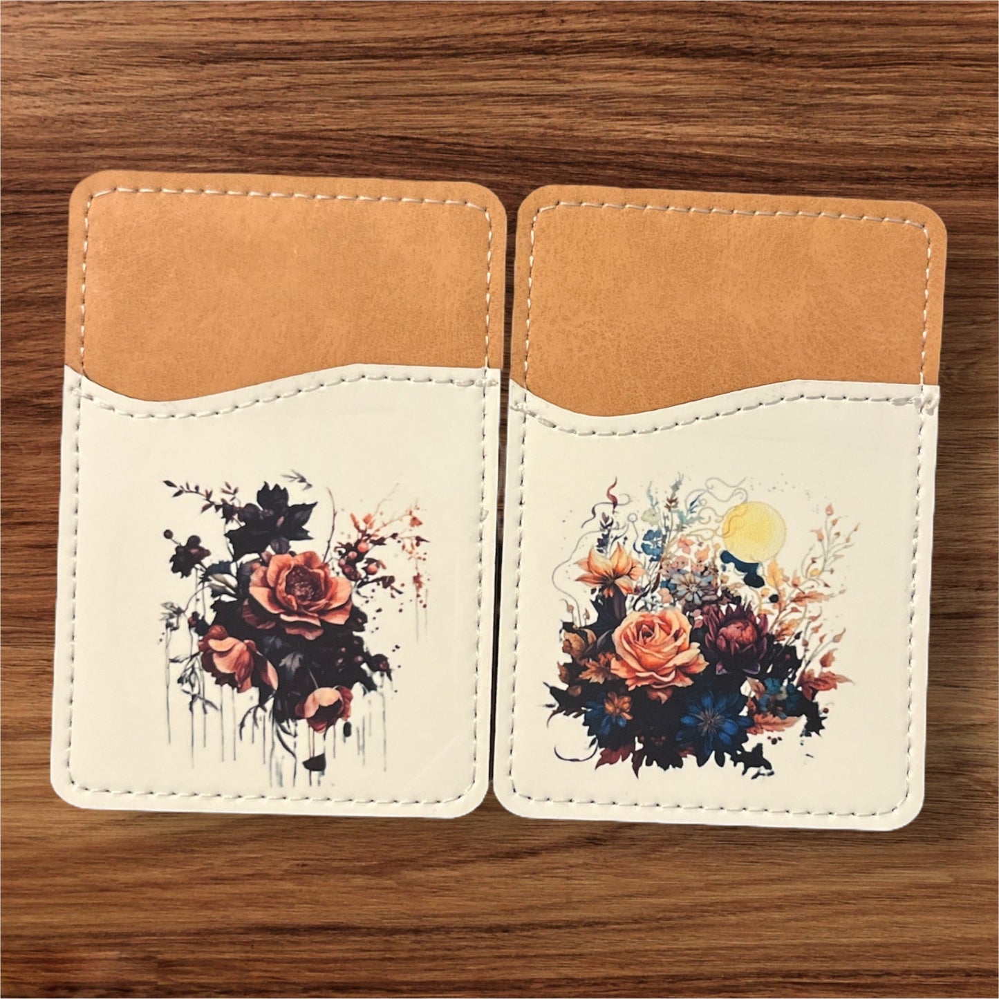 Phone Wallet - leaf + marble