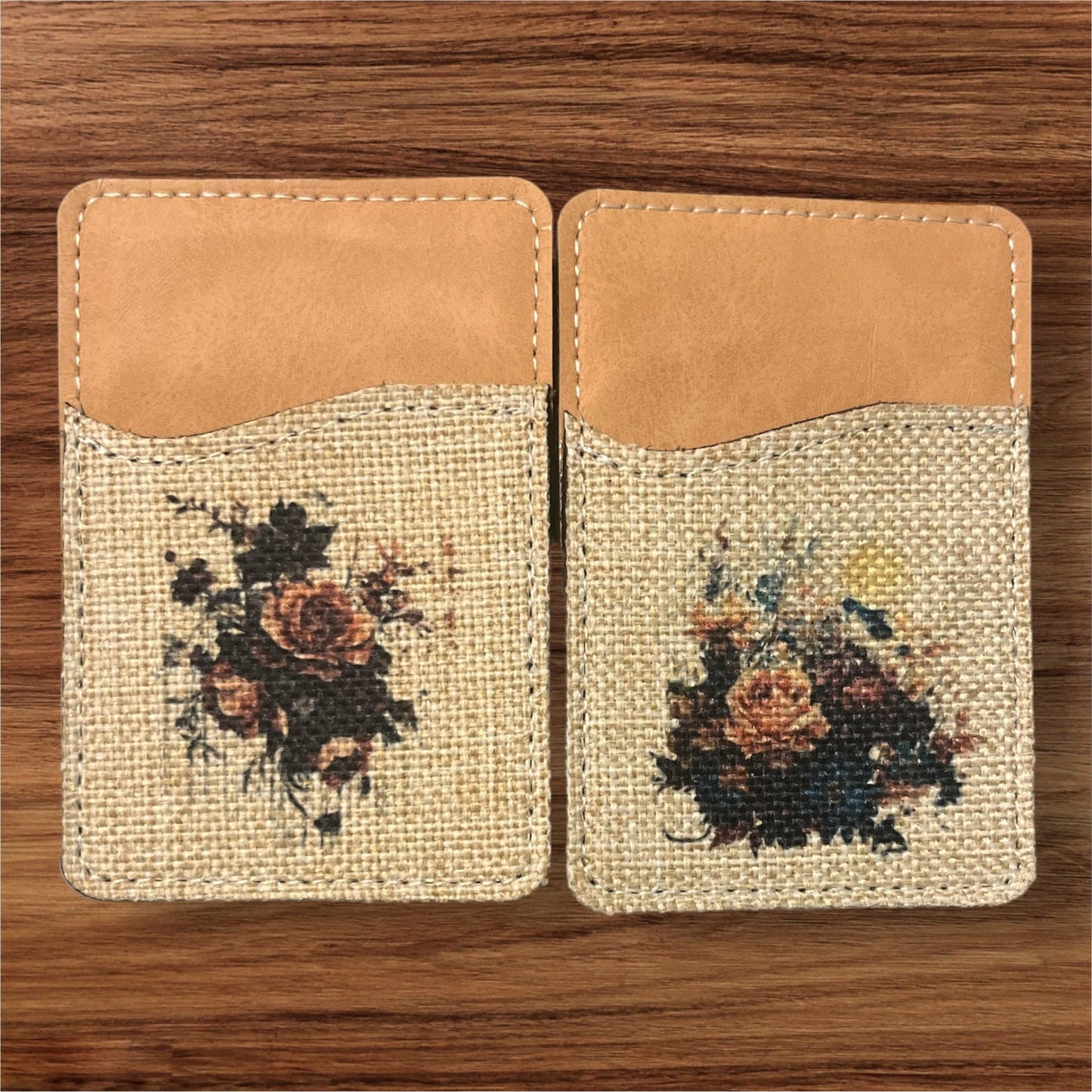 Phone Wallet - leaf + marble