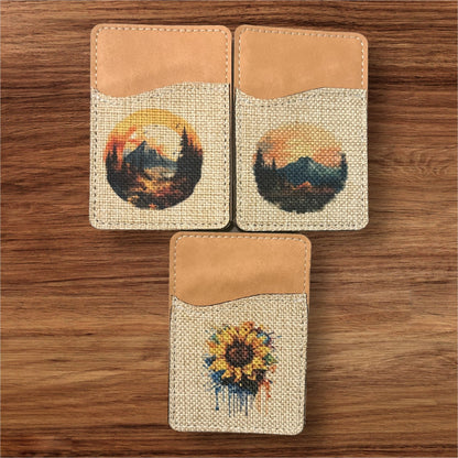 Phone Wallet - leaf + marble