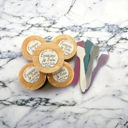 Handmade Lip Balm - leaf + marble