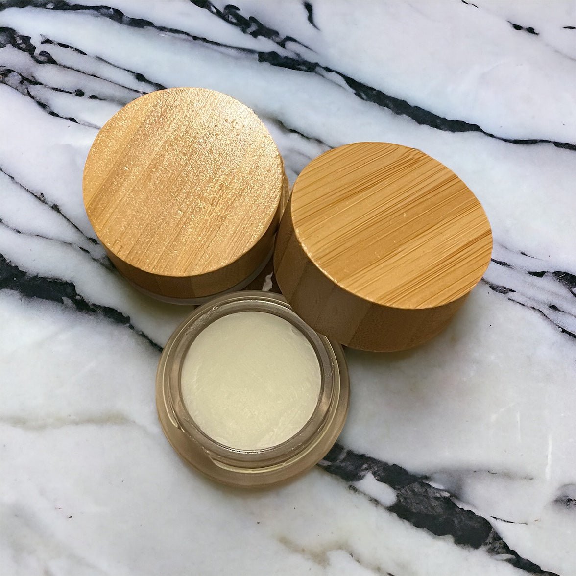 Handmade Lip Balm - leaf + marble