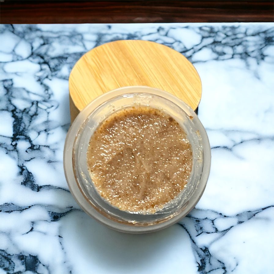 Handmade Lip Scrub - leaf + marble